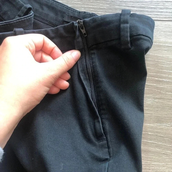 H&M Black Skinny Jeans Dress Pants Ankle Crop Womens Size 8 - Picture 7 of 11